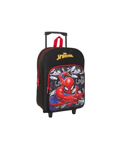 Mochila safta grande con ruedas spider man 420x320x140 mm
