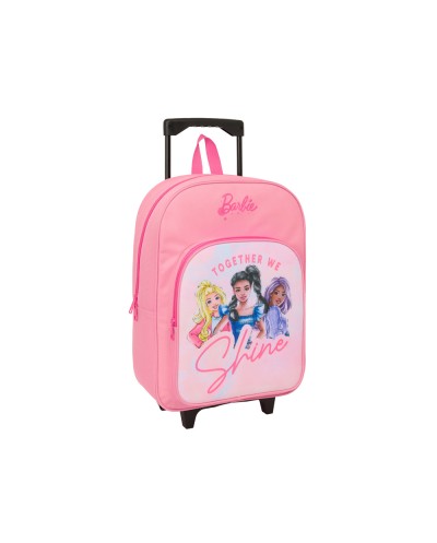 Mochila safta grande con ruedas barbie 420x320x140 mm