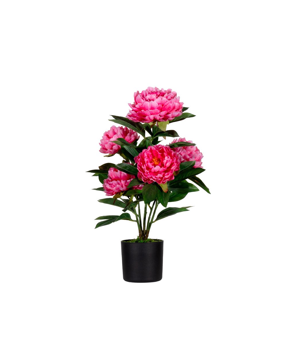 Flor artificial paperflow peonia rosa 55 cm