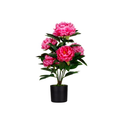 Flor artificial paperflow peonia rosa 55 cm