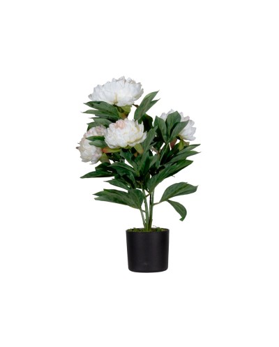 Flor artificial paperflow peonia blanca 55 cm