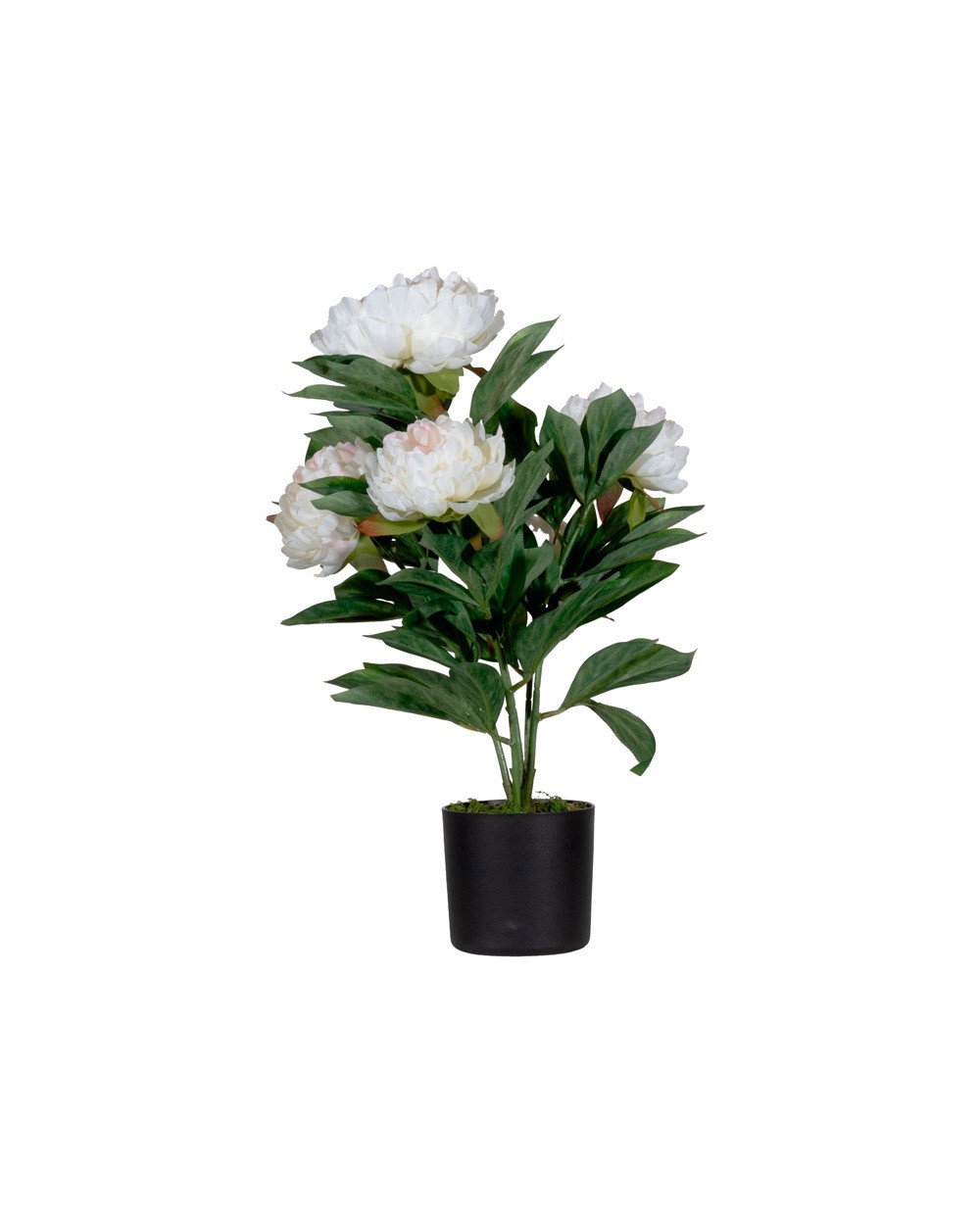 Flor artificial paperflow peonia blanca 55 cm