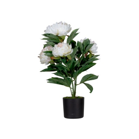 Flor artificial paperflow peonia blanca 55 cm