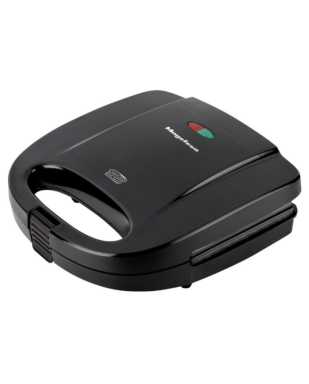 Sandwichera magefesa suisse black 750w con asa fria al tacto antiadherente