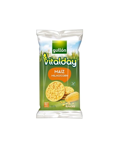 Tortitas de maiz gullon vitalday 108 gr paquete de 4 unidades de 275 gr