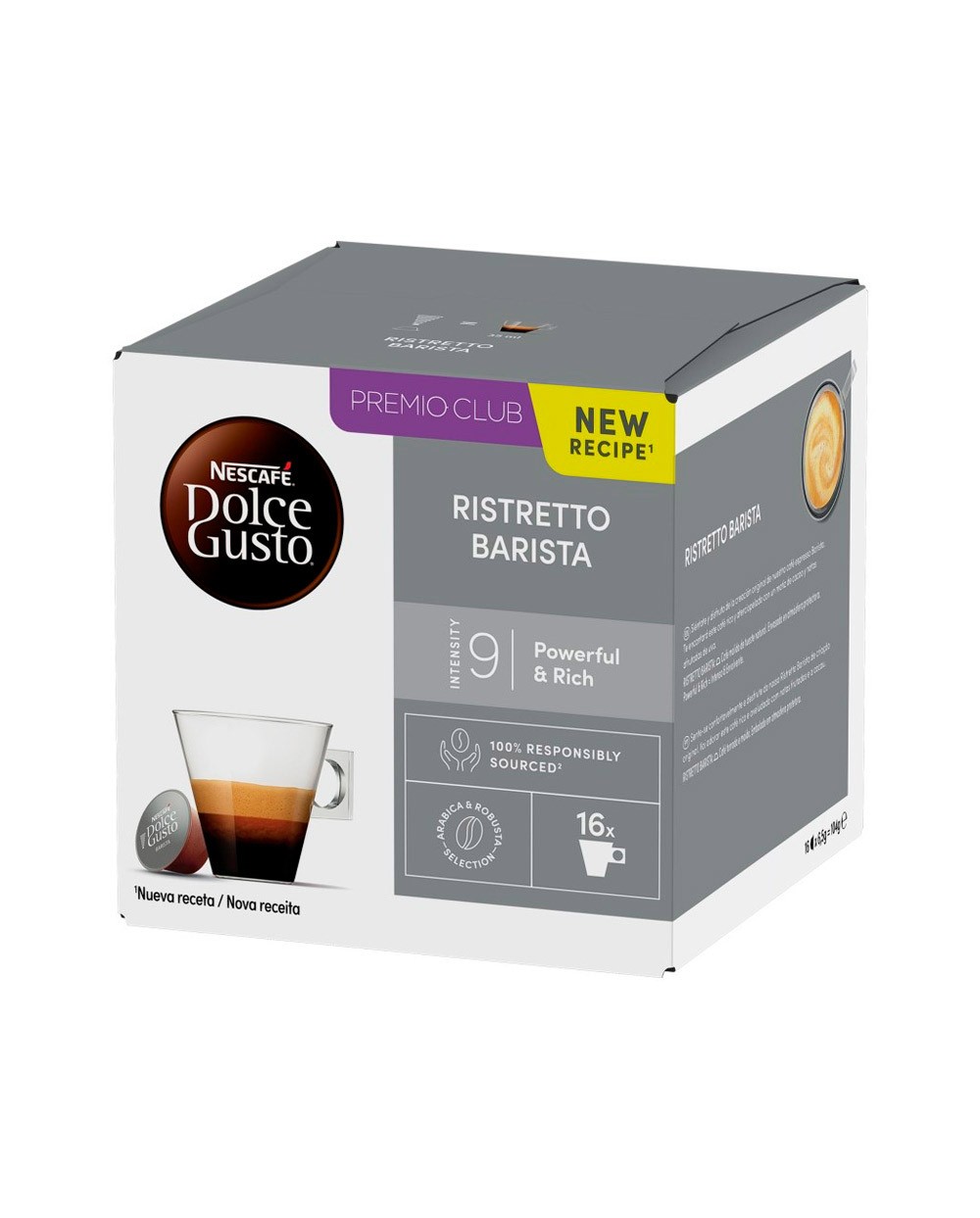 Cafe dolce gusto ristretto barista intensidad 9 caja de 16 capsulas