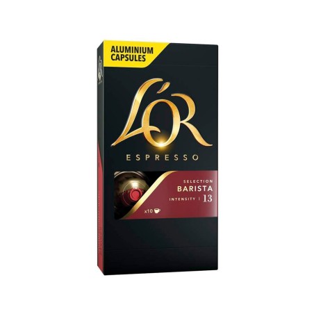 Cafe l or espresso barista intensidad 13 caja de 10 capsulas xxl compatible nespresso