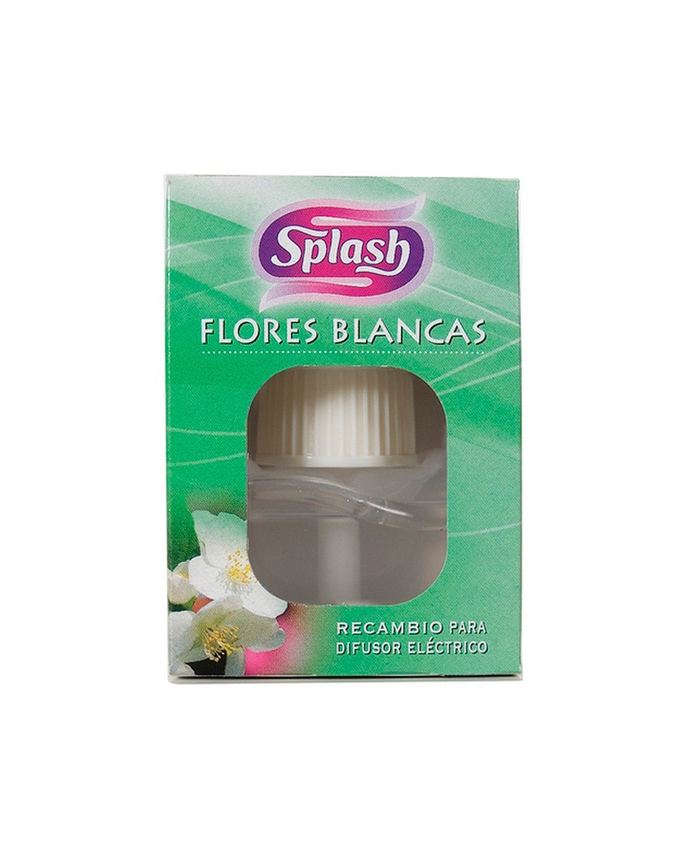 Ambientador electrico splash flores blancas recambio 25 ml