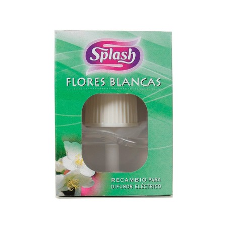 Ambientador electrico splash flores blancas recambio 25 ml