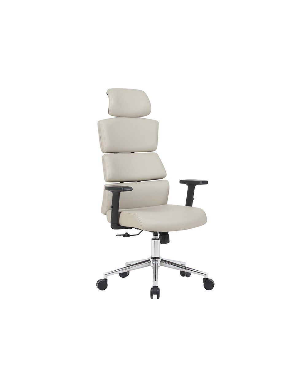 Silla q connect direccion aurea similpiel alt max 1400 mm anc 520 mm prof 510 mm ruedas premium gris