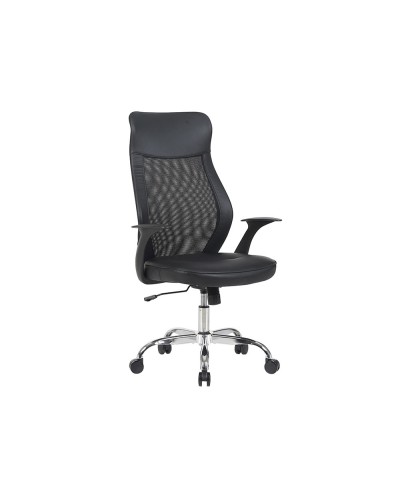 Silla q connect direccion bergamo malla similpiel alt max 1210mm anch 520mm prof 480mm ruedas premium negro