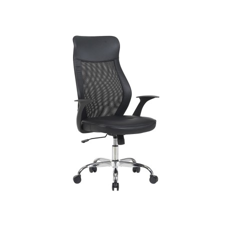 Silla q connect direccion bergamo malla similpiel alt max 1210mm anch 520mm prof 480mm ruedas premium negro