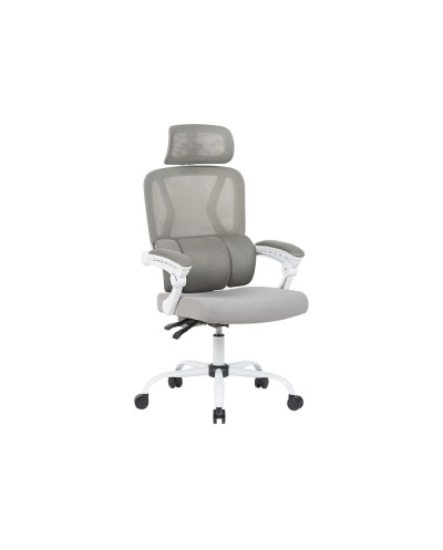 Silla q connect direccion reggio malla alt max 1300 mm anc 520 mm prof 480 mm ruedas premium color gris blanco