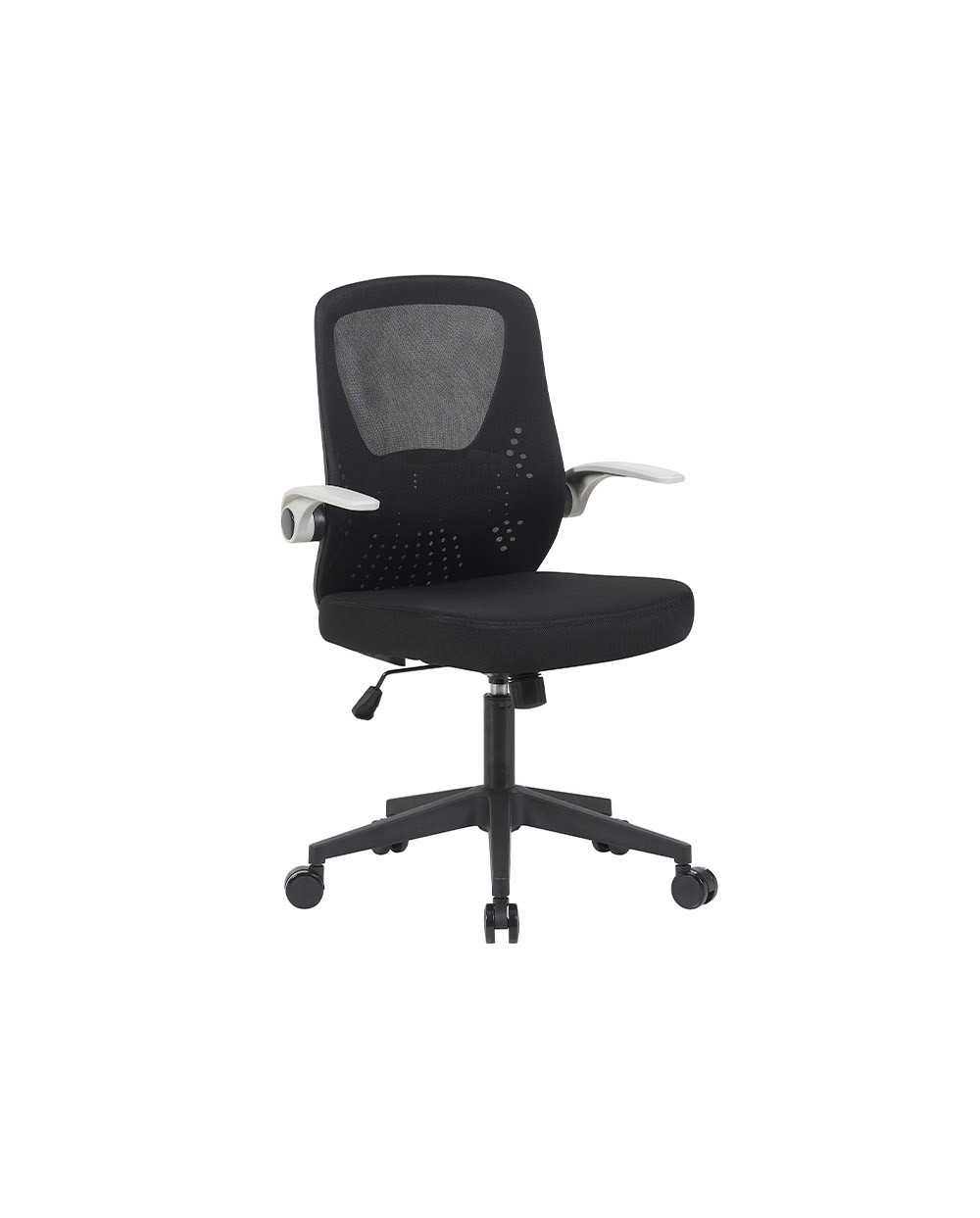 Silla q connect oficina terni malla alt max 1050 mm anc 500 mm prof 480 mm color negro cuerpo negro