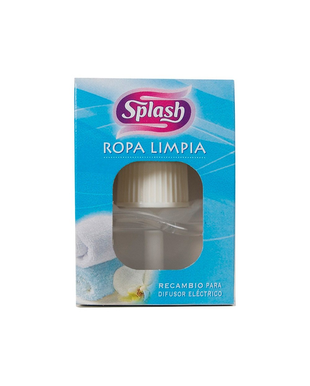 Ambientador electrico splash ropa limpia recambio 25 ml