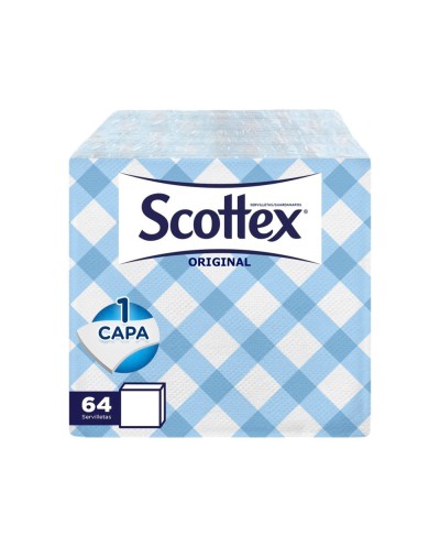 Servilleta scottex estilo decorada 1 capa 30x30 cm paquete de 64 unidades