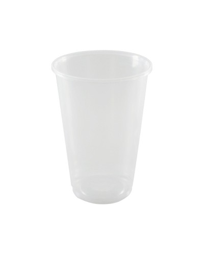 Vaso de plastico reutilizable transparente 550 ml paquete de 10 unidades