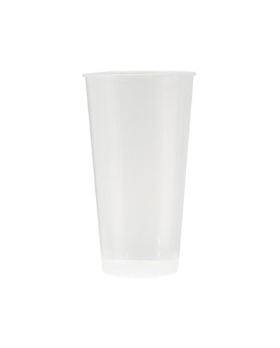 Vaso de plastico reutilizable transparente 400 ml paquete de 10 unidades