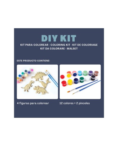 Kit para colorear vintiun dino