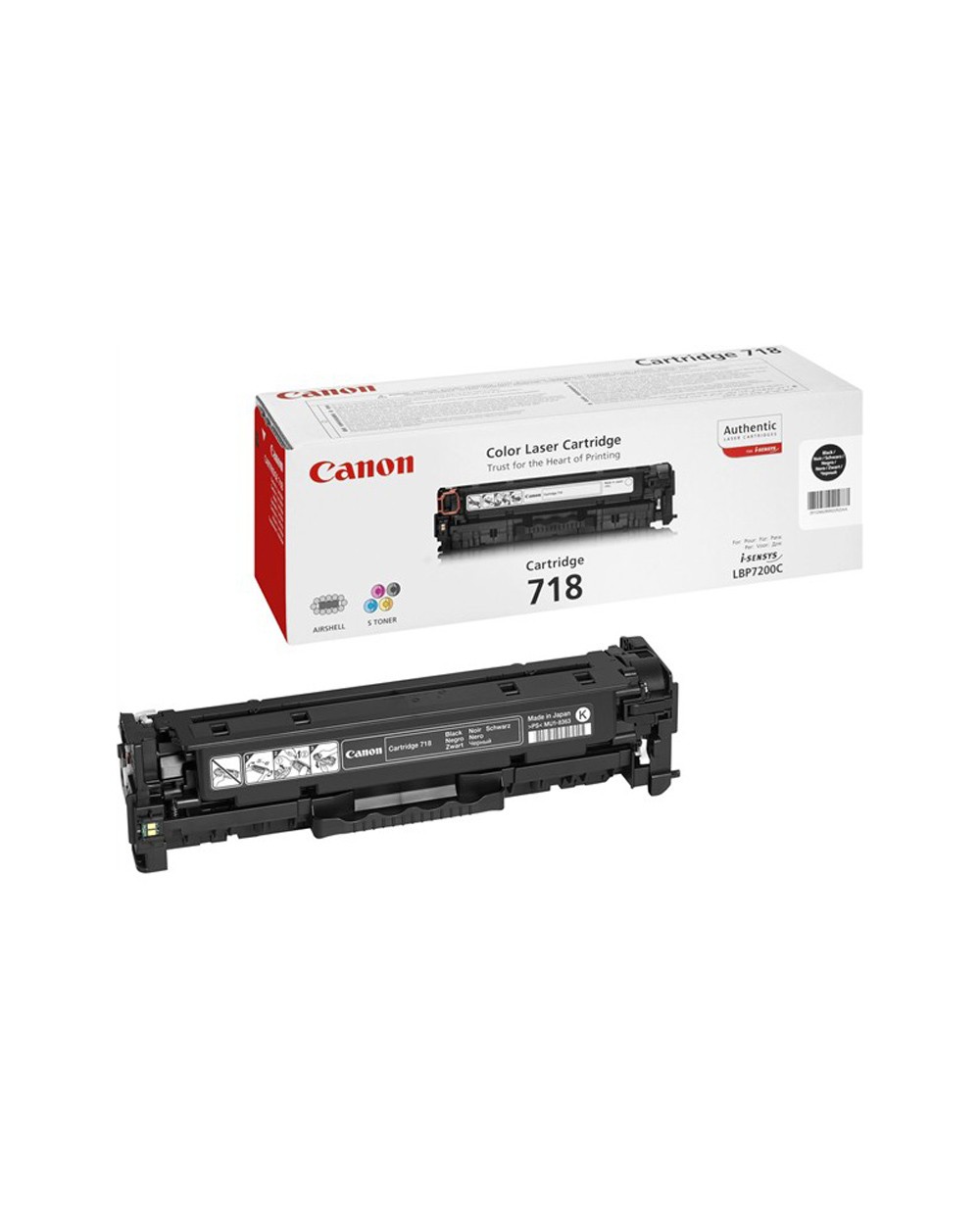 Toner canon 718bk negro
