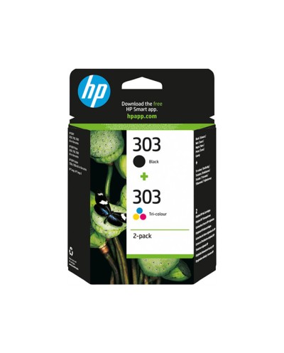 Ink jet hp 303 pack de 2 unidades negro color