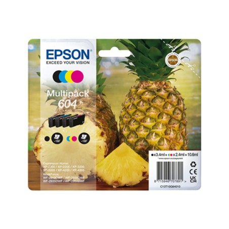 Ink jet epson 604 pack de 4 colores