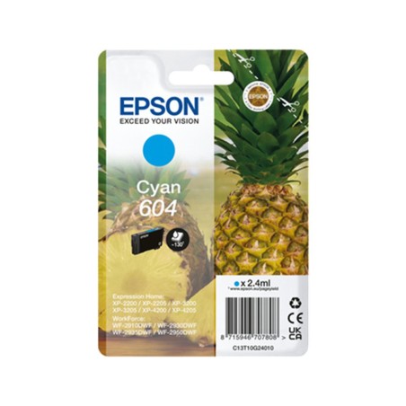 Ink jet epson 604 cian