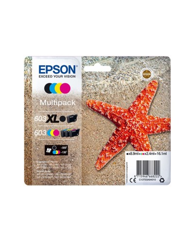 Ink jet epson 603 pack de 4 colores