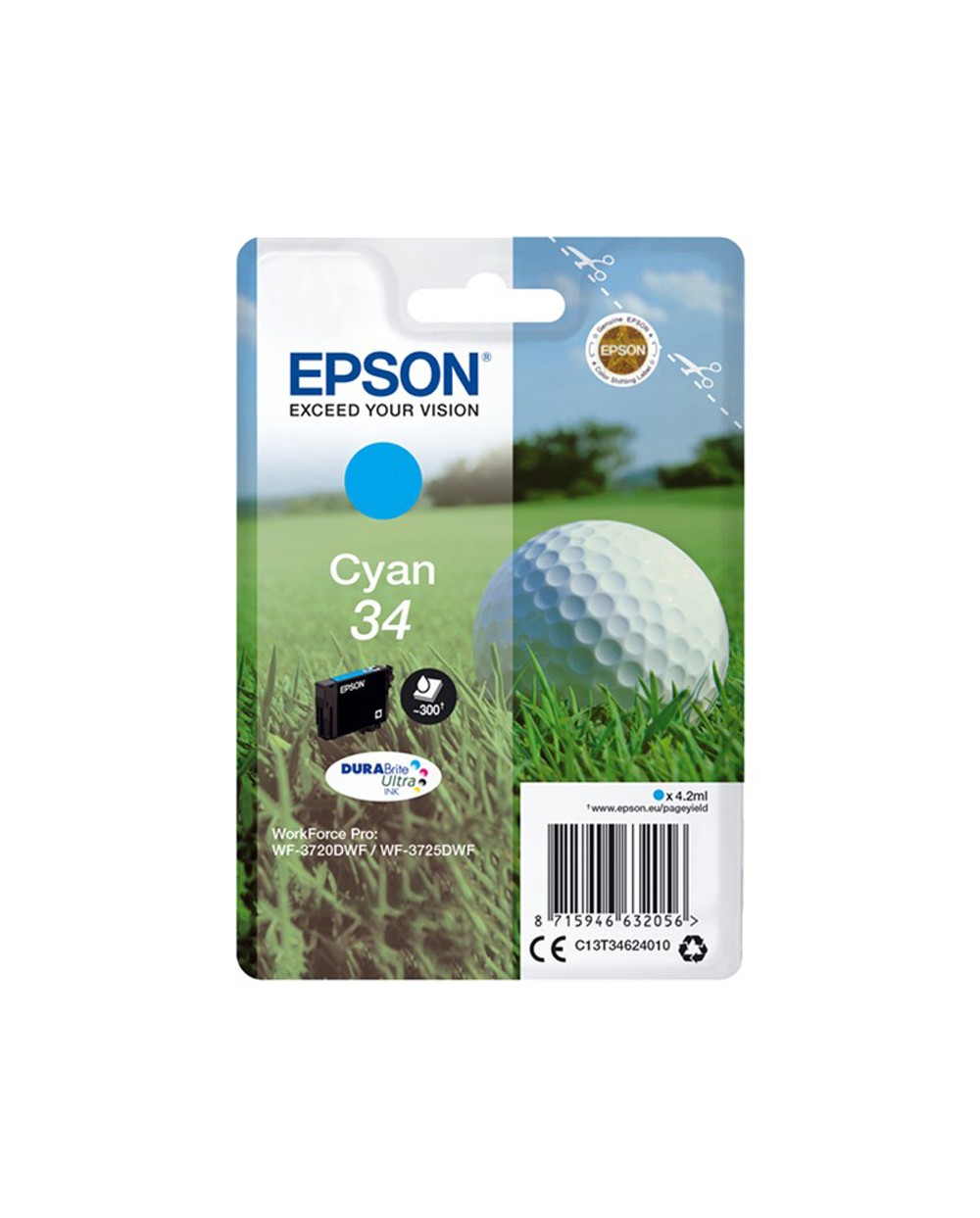 Ink jet epson 34 cian