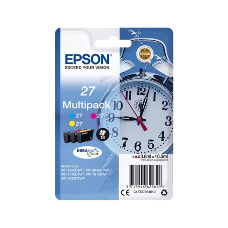 Ink jet epson 27 pack de 3 colores