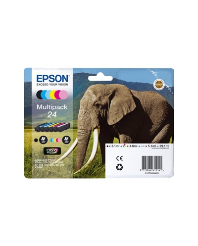 Ink jet epson 24 pack de 6 cartuchos color