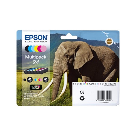 Ink jet epson 24 pack de 6 cartuchos color