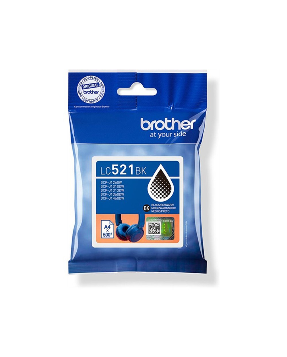 Ink jet brother lc 521bk negro