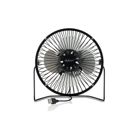 Ventilador sobremesa avant 3w diametro 150 mm alimentacion usb longitud cable 1 mt color negro
