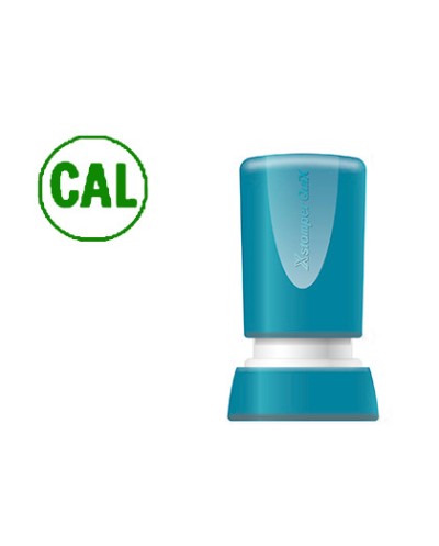 Sello x stamper quix personalizable color verde redondo diametro 14 mm q 32