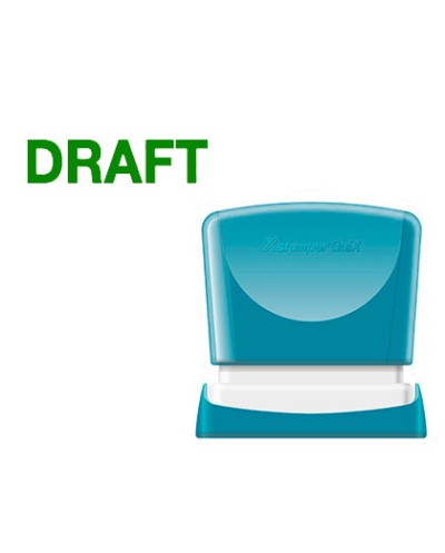 Sello x stamper quix personalizable color verde medidas 11x40 mm q 10