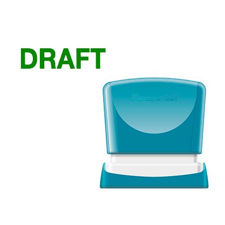 Sello x stamper quix personalizable color verde medidas 11x40 mm q 10