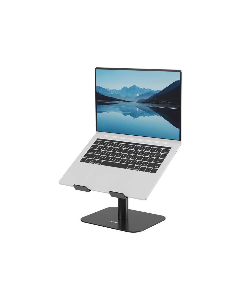 Soporte para portatil fellowes aluminia con peana negro 280x245x65 mm