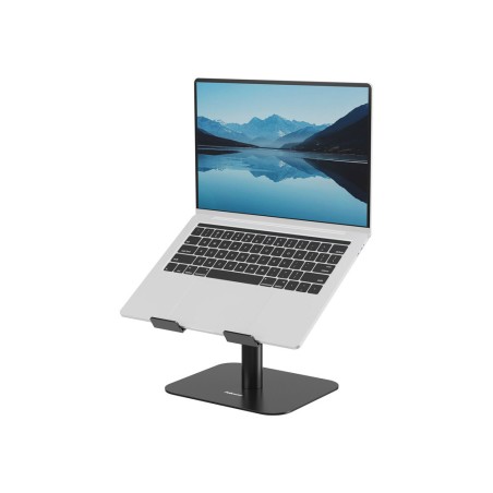 Soporte para portatil fellowes aluminia con peana negro 280x245x65 mm