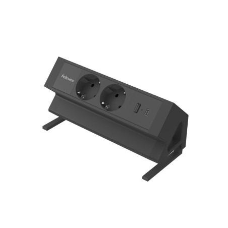 Regleta fellowes sobremesa 1 toma usb a c negro