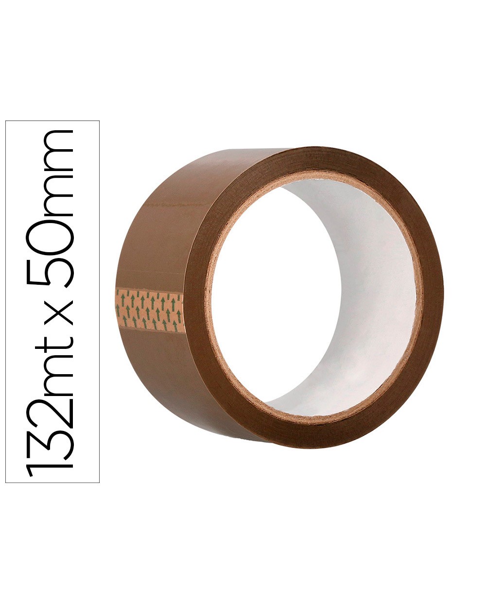 Cinta adhesiva q connect polipropileno havana 132 mt x 50 mm para embalaje