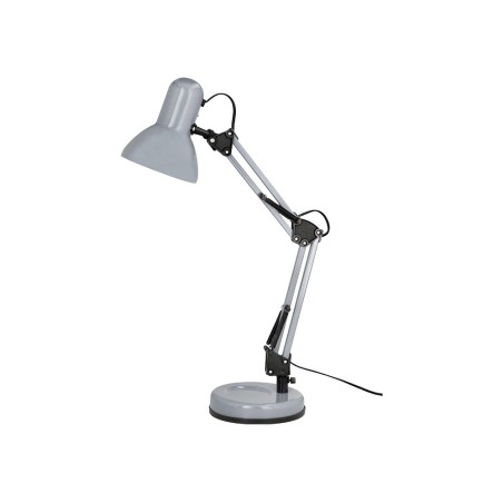Lampara de escritorio q connect polaris metalica coninterruptor brazo doble 3 articulaciones color plata