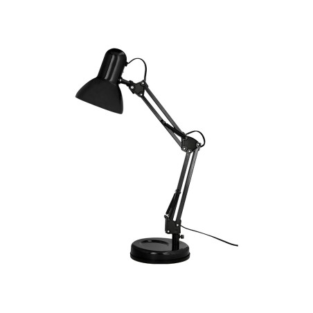 Lampara de escritorio q connect polaris metalica coninterruptor brazo doble 3 articulaciones color negro