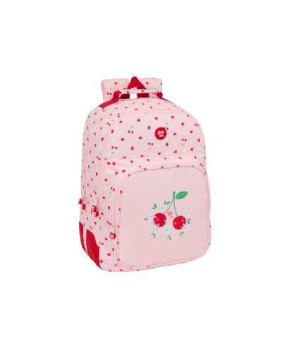 Mochila safta doble con cantoneras adaptable a carro glowlab frutitas 420x320x150 mm
