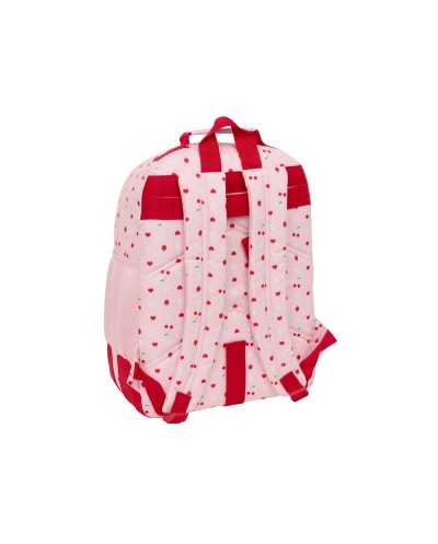 Mochila safta doble con cantoneras adaptable a carro glowlab frutitas 420x320x150 mm