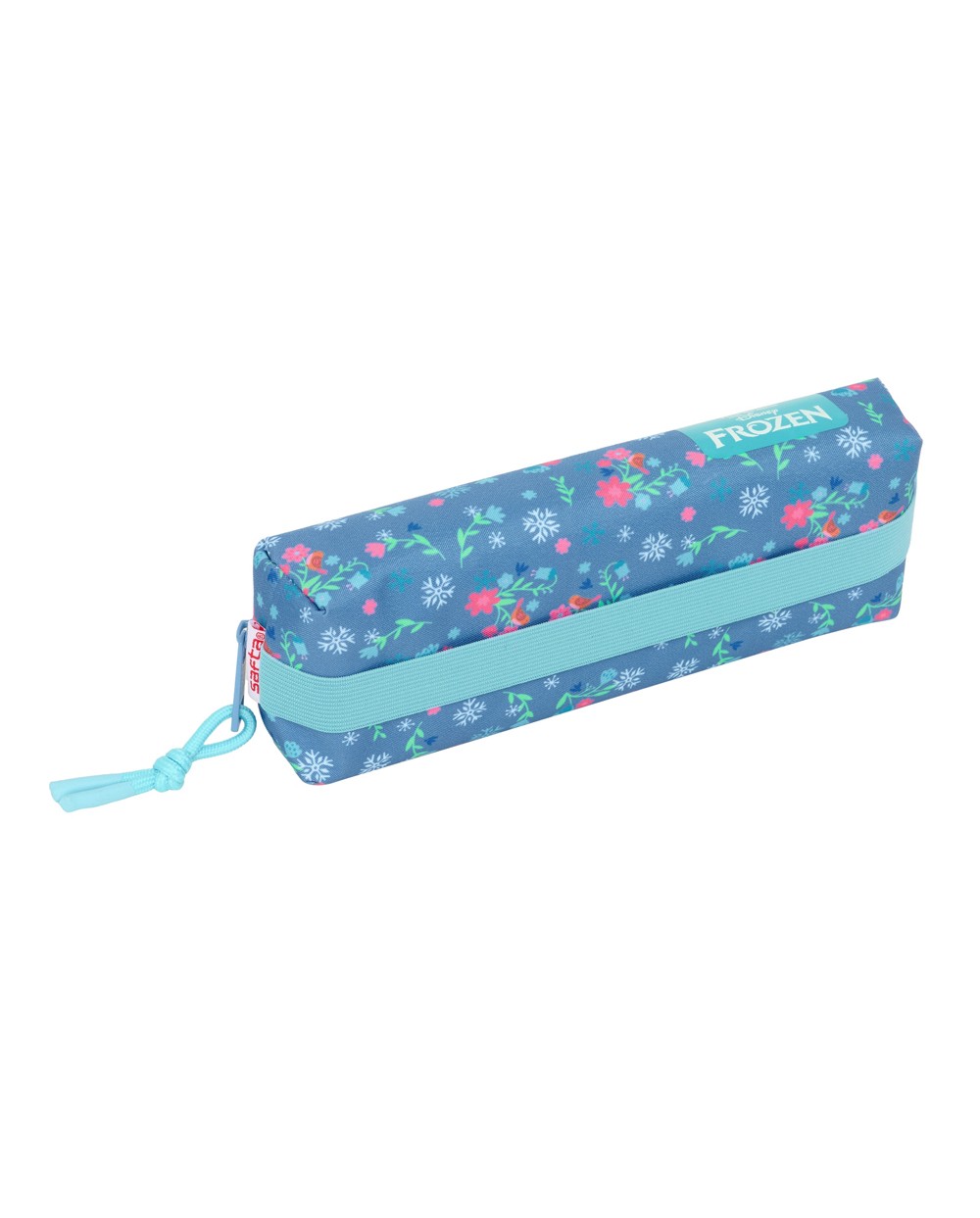 Bolso escolar portatodo safta rectangular con goma elastica frozen 40x220x70 mm