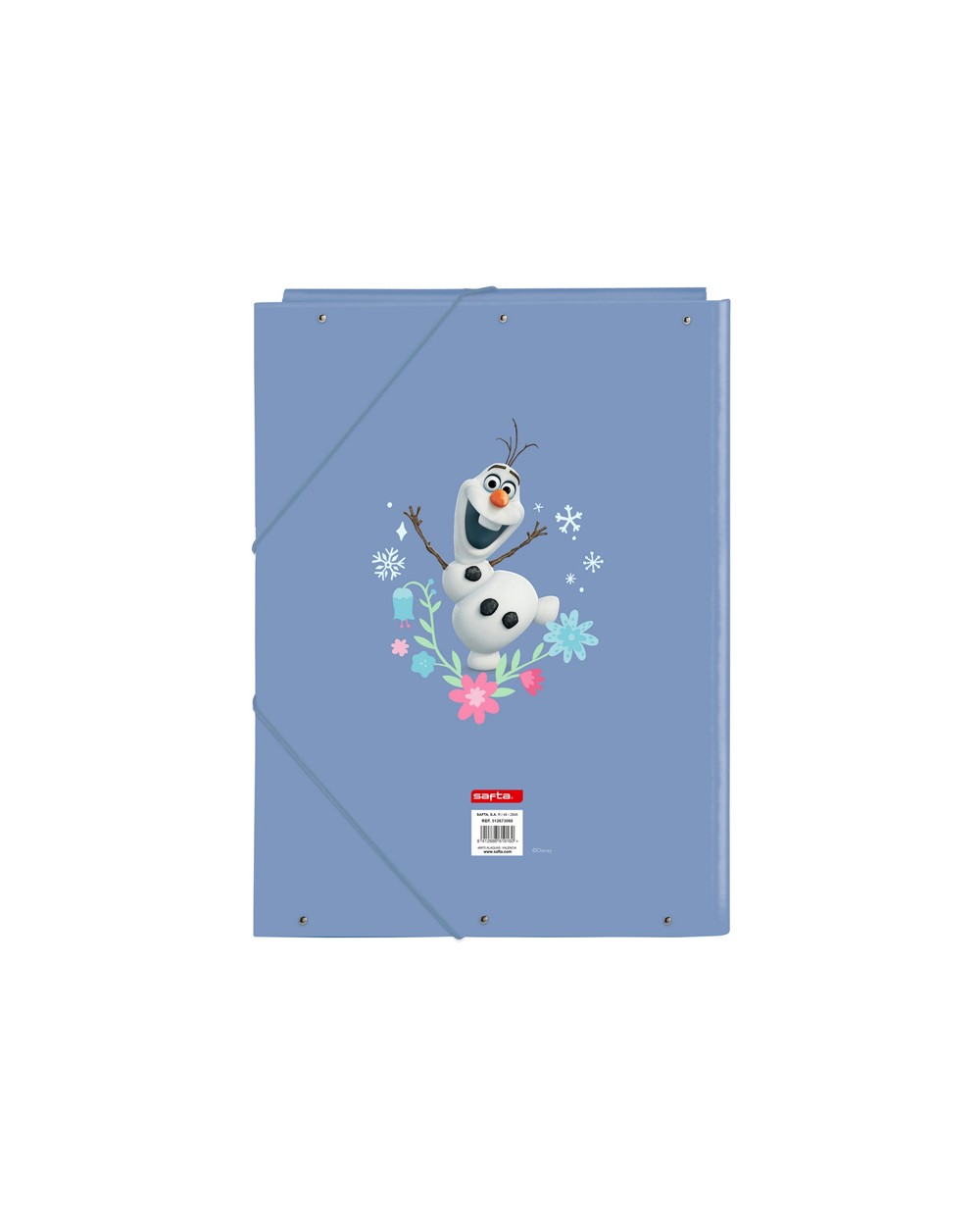 Carpeta carton folio gomas solapas safta frozen 335x260x25 mm