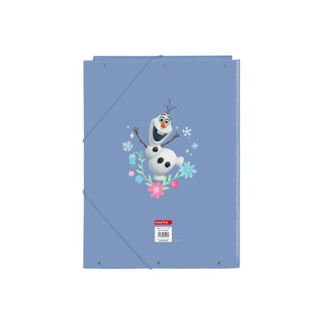 Carpeta carton folio gomas solapas safta frozen 335x260x25 mm