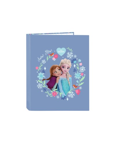 Carpeta carton folio 4 anillas mixtas safta frozen 330x265x40 mm