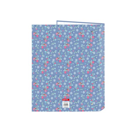 Carpeta carton folio 4 anillas mixtas safta frozen 330x265x40 mm